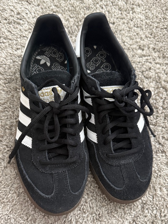 adidas Shoes - Adidas Black/White Classic Sneakers with Gum Soles